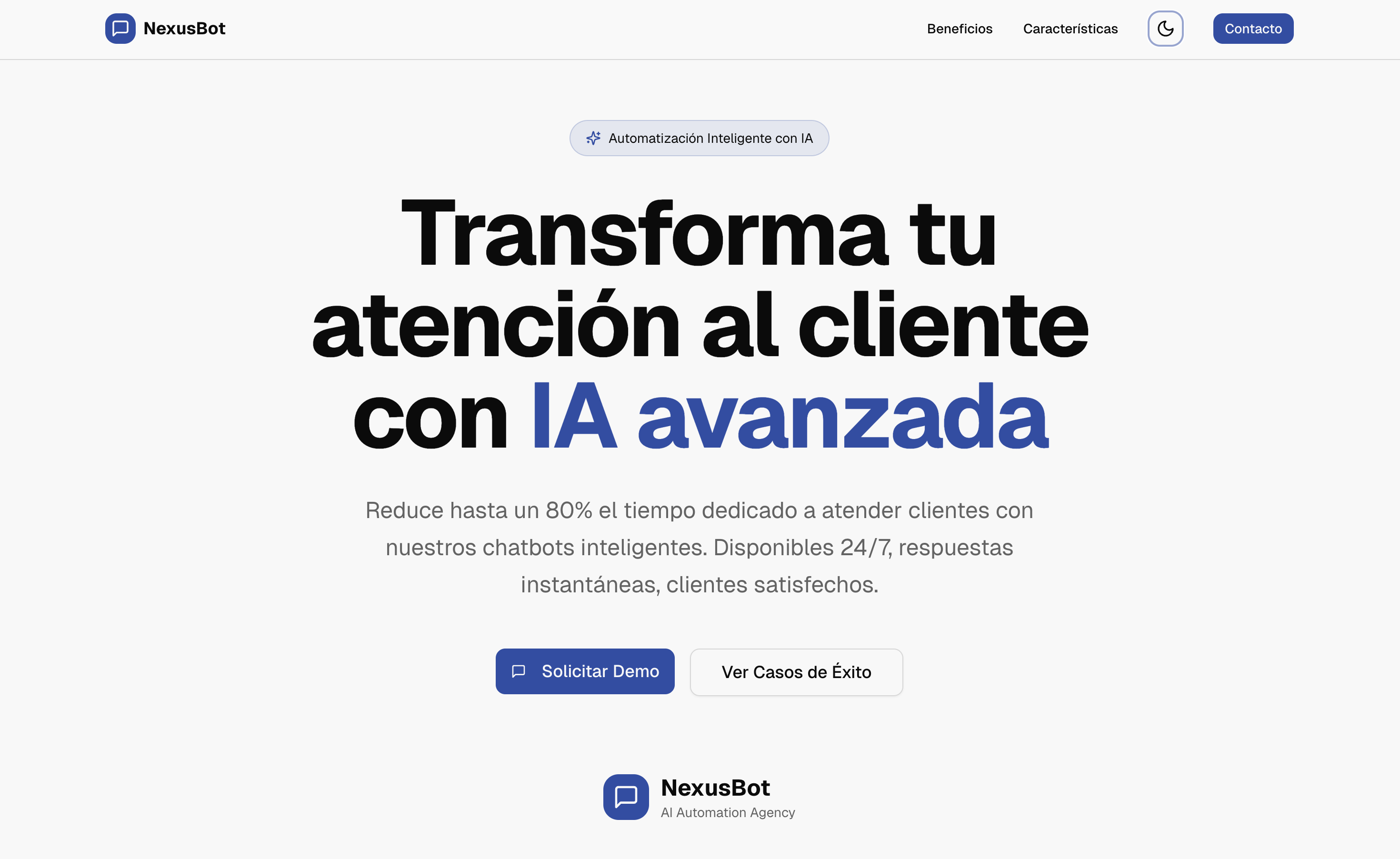 NexusBot - Automatización inteligente con IA